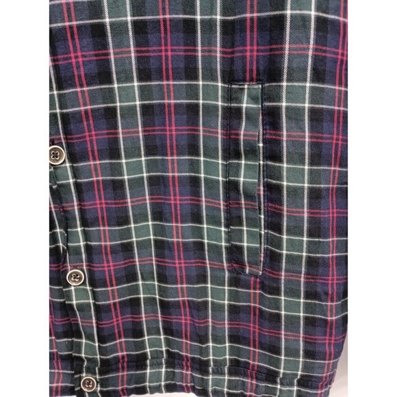 Zara Mens Flannel Utility Jacket Shacket XL Green Plaid Quilted Liner Grunge - Picture 2 of 8